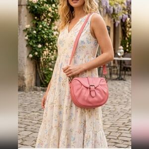 Matt & Nat Pink Leather Crossbody Saddle Bag 💕 Perfect Condition 💕